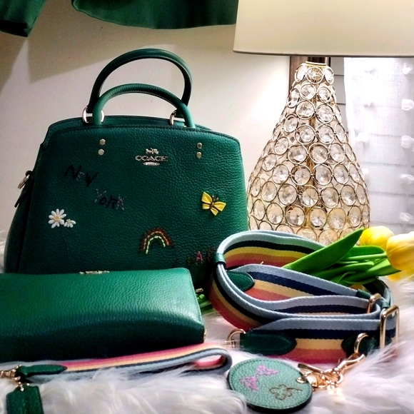 Coach mini Lillie carryall with Diary Embroidery Bag - Picture 13 of 14